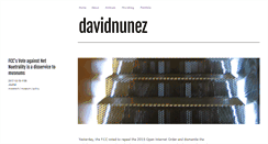 Desktop Screenshot of davidnunez.com